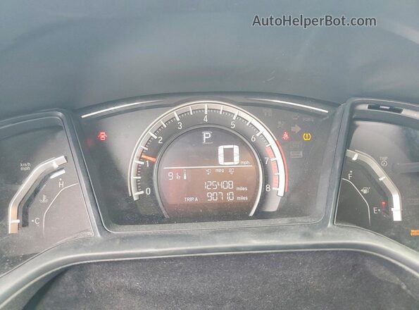 SHHFK7H40KU414905 2019 HONDA CIVIC Серый Вид задних сидений