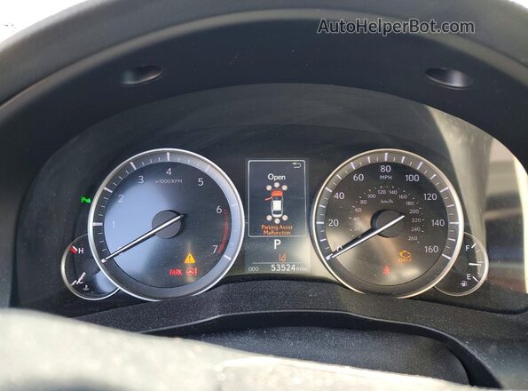 58ABK1GG3JU110342 2018 LEXUS ES Silver Instrument cluster view