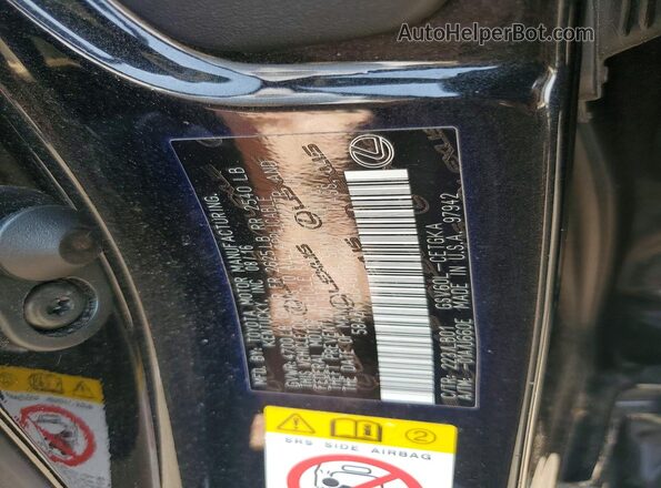 58ABK1GG4GU032906 2016 LEXUS ES Black Շարժիչի բաժամունքի տեսք