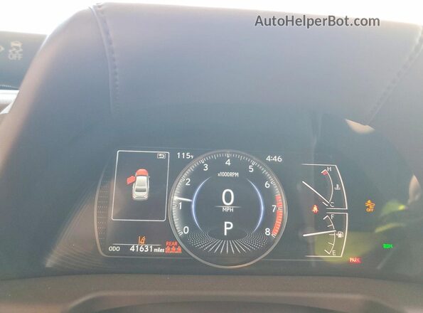 58AD11D18MU003268 2021 LEXUS ES Black Instrument cluster view