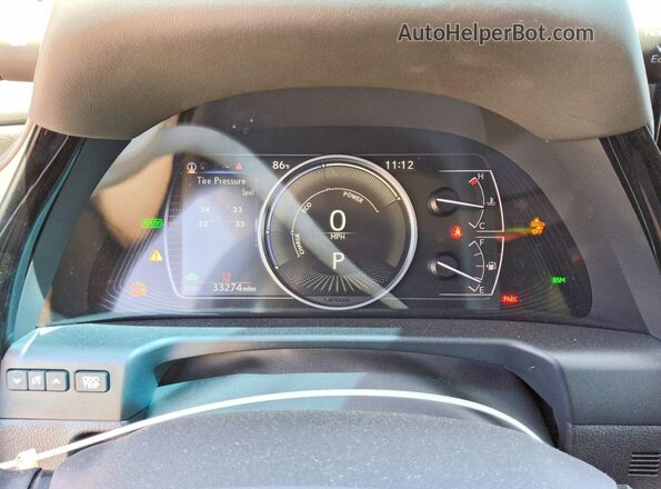 58ADA1C18SU060620 2025 LEXUS ES Black Instrument cluster view