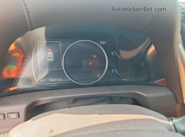 58ADZ1B13LU061329 2020 LEXUS ES White Widok zestawu wskaźników