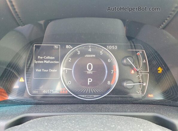 58ADZ1B16MU085559 2021 LEXUS ES Белый Вид щитка приборов