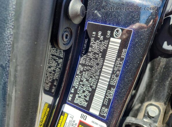 58ADZ1B18MU109991 2021 LEXUS ES Black Widok komory silnika