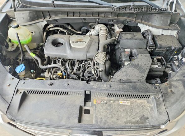 KM8J33A20JU737671 2018 HYUNDAI TUCSON Silver VIN კოდის სტიკერის ხედი