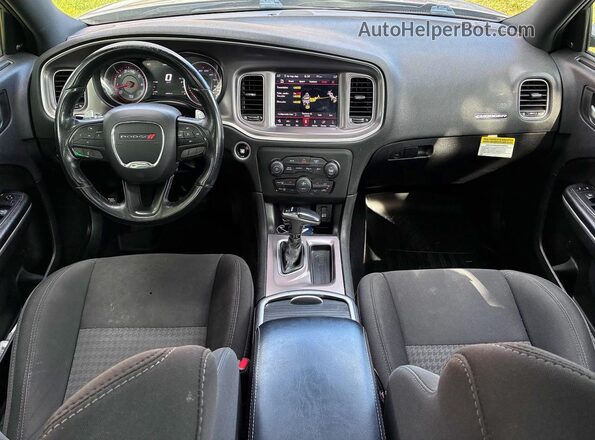 2C3CDXGJ1KH571945 2019 DODGE CHARGER Gray Rear seats view