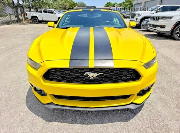1FATP8EM1H5236809 2017 FORD MUSTANG Yellow Rear view