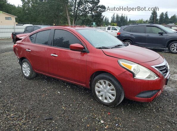 3N1CN7AP1KL879486 2019 NISSAN VERSA Red Вид спереду