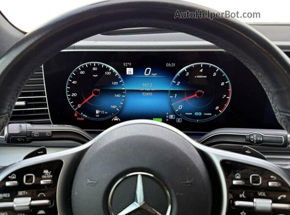 4JGFB5KB9LA271794 2020 MERCEDES-BENZ GLE-CLASS White Instrument cluster view