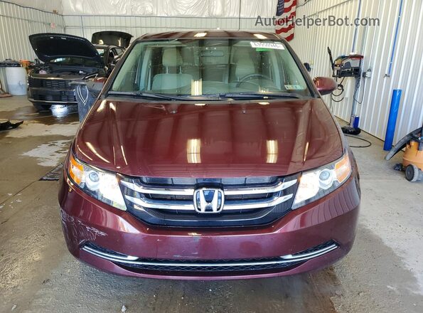 5FNRL5H35HB026679 2017 HONDA ODYSSEY Burgundy Front view