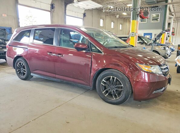 5FNRL5H67GB049583 2016 HONDA ODYSSEY Maroon Delantero derecho
