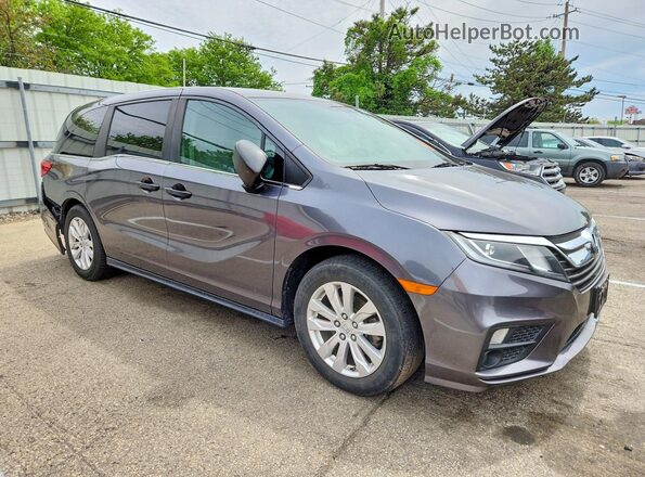 5FNRL6H26KB017364 2019 HONDA ODYSSEY Gray Delantero derecho
