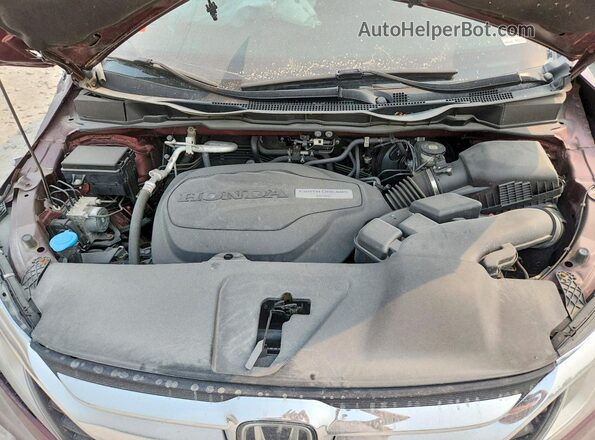 5FNRL6H51JB021539 2018 HONDA ODYSSEY Red Engine compartment view