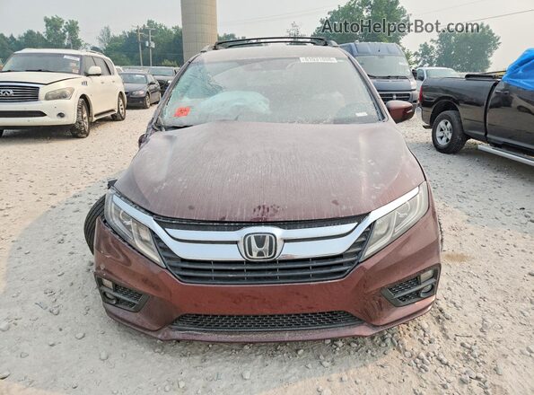 5FNRL6H51JB021539 2018 HONDA ODYSSEY Red Front view