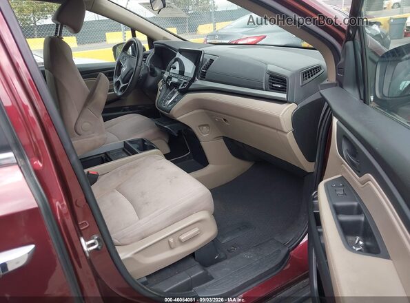 5FNRL6H51KB064120 2019 HONDA ODYSSEY Maroon Սալոնի դիմացի տեսք