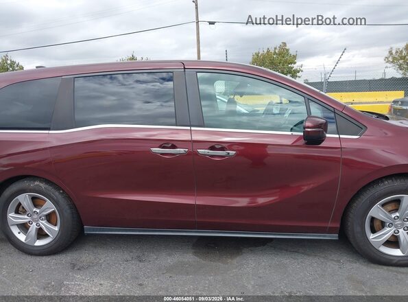 5FNRL6H51KB064120 2019 HONDA ODYSSEY Maroon Սալոնի հետևի տեսք