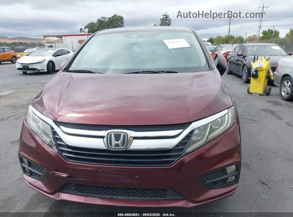 5FNRL6H51KB064120 2019 HONDA ODYSSEY Maroon Դիմացի տեսք