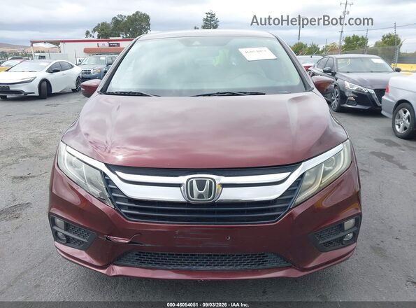 5FNRL6H51KB064120 2019 HONDA ODYSSEY Maroon Սարքավորումների վահանակի տեսք