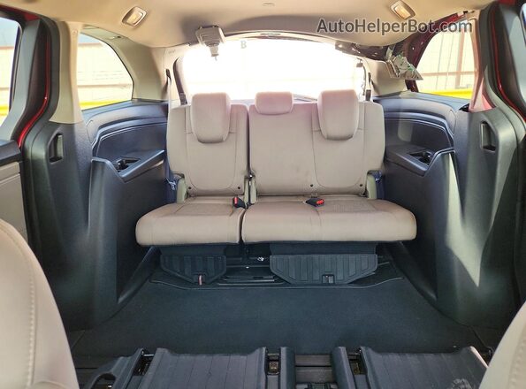 5FNRL6H54NB005650 2022 HONDA ODYSSEY Red უკანა სავარძლების ხედი