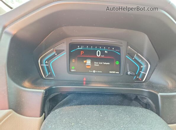 5FNRL6H54NB005650 2022 HONDA ODYSSEY Red ხელსაწყოთა პანელის ხედი