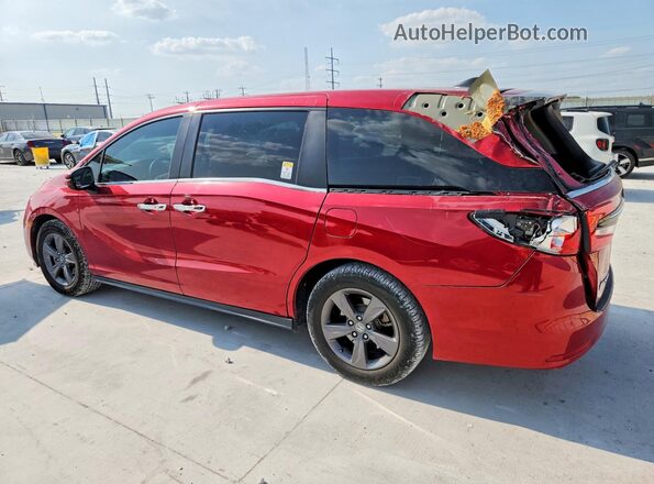 5FNRL6H54NB005650 2022 HONDA ODYSSEY Red უკანა მარცხენა