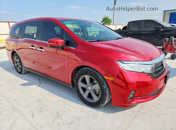 5FNRL6H54NB005650 2022 HONDA ODYSSEY Red წინა მარჯვენა