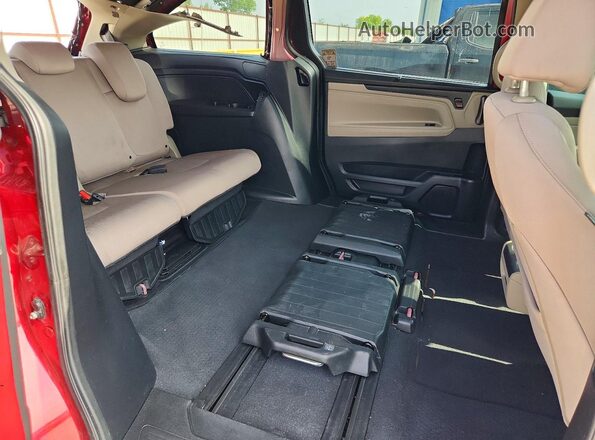 5FNRL6H54NB005650 2022 HONDA ODYSSEY Red უკანა სალონის ხედი