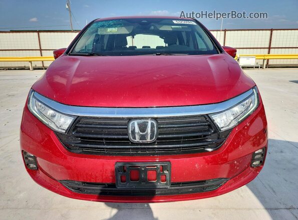 5FNRL6H54NB005650 2022 HONDA ODYSSEY Red წინა ხედი