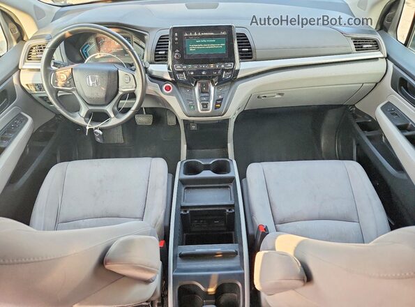 5FNRL6H55KB088100 2019 HONDA ODYSSEY Blue Dashboard view
