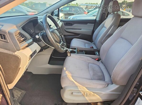5FNRL6H55KB088100 2019 HONDA ODYSSEY Blue Front interior view
