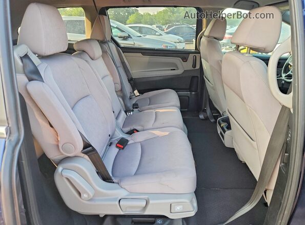 5FNRL6H55KB088100 2019 HONDA ODYSSEY Blue Rear interior view