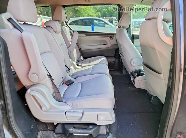 5FNRL6H59KB119137 2019 HONDA ODYSSEY Gray უკანა სალონის ხედი