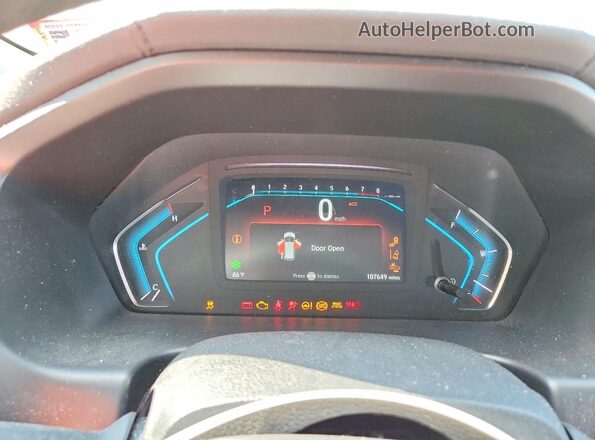 5FNRL6H59KB119137 2019 HONDA ODYSSEY Gray ხელსაწყოთა პანელის ხედი