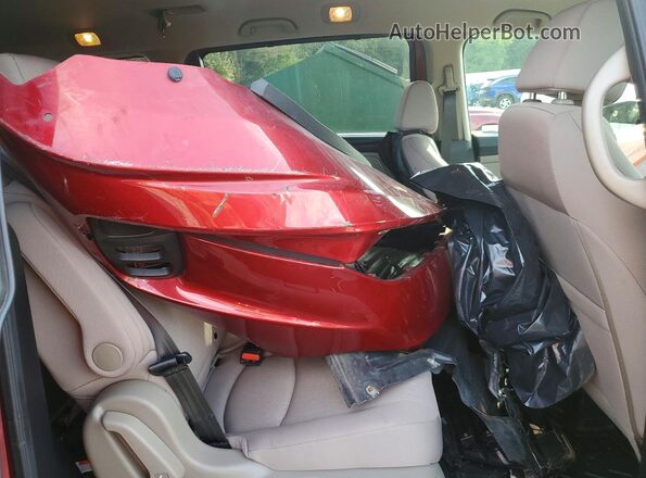 5FNRL6H59MB042854 2021 HONDA ODYSSEY Red Widok wnętrza z tyłu