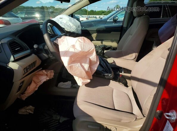 5FNRL6H59MB042854 2021 HONDA ODYSSEY Red Widok wnętrza z przodu