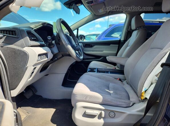 5FNRL6H5XLB010283 2020 HONDA ODYSSEY Blue Front interior view