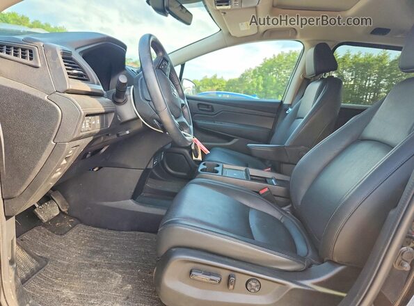 5FNRL6H68SB004456 2025 HONDA ODYSSEY Черный Вид салона спереди