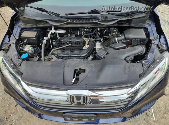 5FNRL6H71JB053487 2018 HONDA ODYSSEY Blue ძრავის განყოფილების ხედი