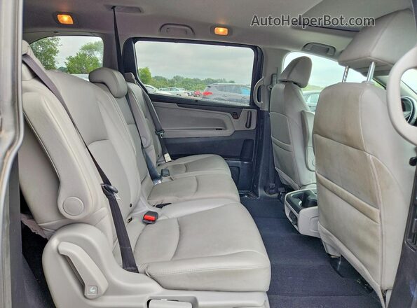 5FNRL6H71JB053487 2018 HONDA ODYSSEY Blue უკანა სალონის ხედი
