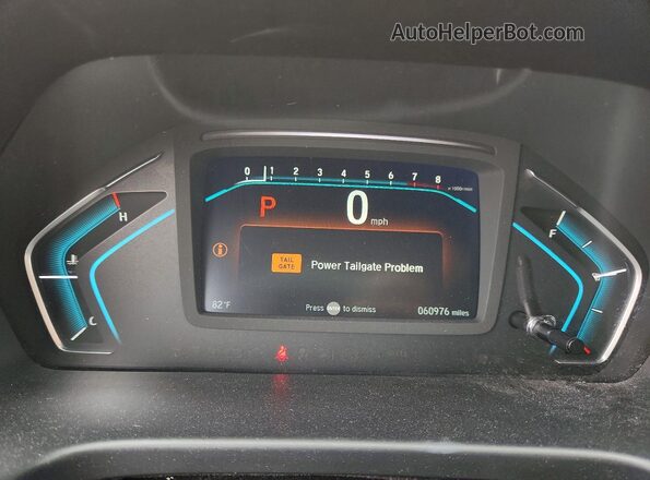 5FNRL6H71JB053487 2018 HONDA ODYSSEY Blue ხელსაწყოთა პანელის ხედი