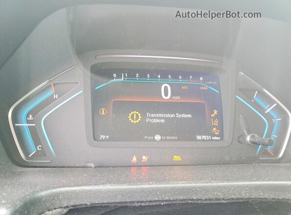 5FNRL6H71KB112362 2019 HONDA ODYSSEY White Вид щитка приладів