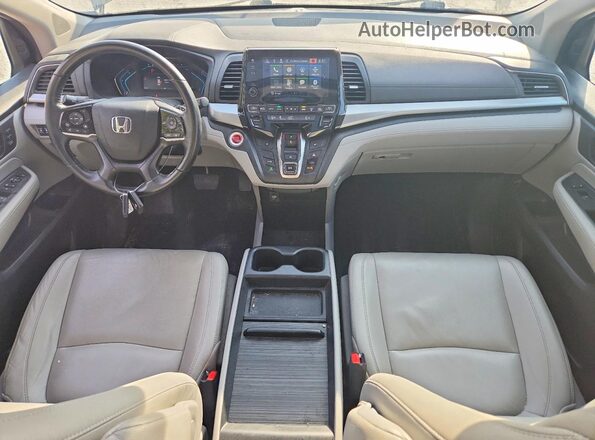 5FNRL6H72KB136704 2019 HONDA ODYSSEY Gray Вид панелі приладів