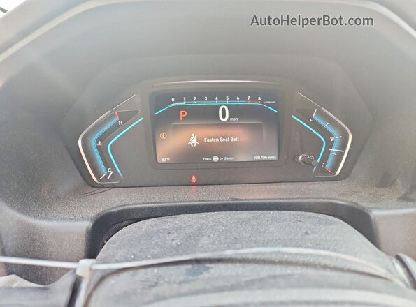 5FNRL6H72KB136704 2019 HONDA ODYSSEY Gray Вид щитка приладів