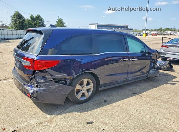 5FNRL6H72LB032263 2020 HONDA ODYSSEY Синий Задняя правая четверть