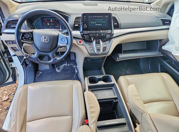 5FNRL6H74KB056904 2019 HONDA ODYSSEY White Vista del salpicadero