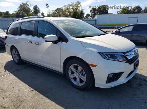 5FNRL6H75JB101038 2018 HONDA ODYSSEY White Delantero derecho