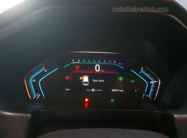 5FNRL6H77PB066303 2023 HONDA ODYSSEY Blue ხელსაწყოთა პანელის ხედი