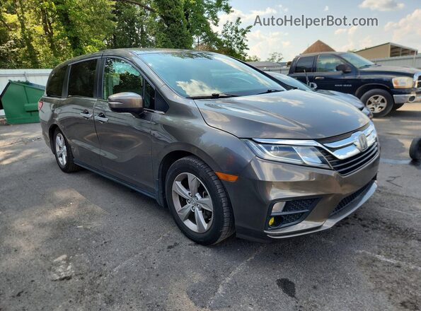 5FNRL6H78KB123469 2019 HONDA ODYSSEY Gray Delantero derecho