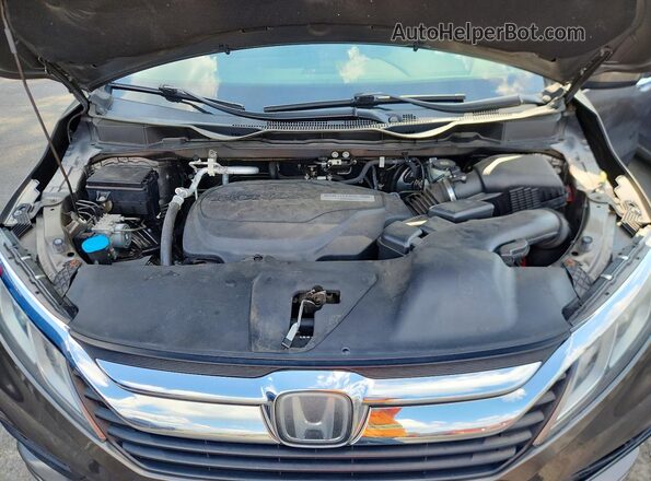 5FNRL6H78KB123469 2019 HONDA ODYSSEY Gray Vista del compartimento del motor