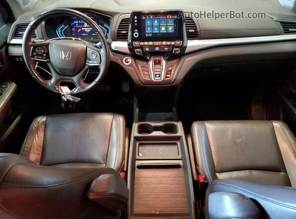 5FNRL6H79JB012458 2018 HONDA ODYSSEY Gray Вид панелі приладів